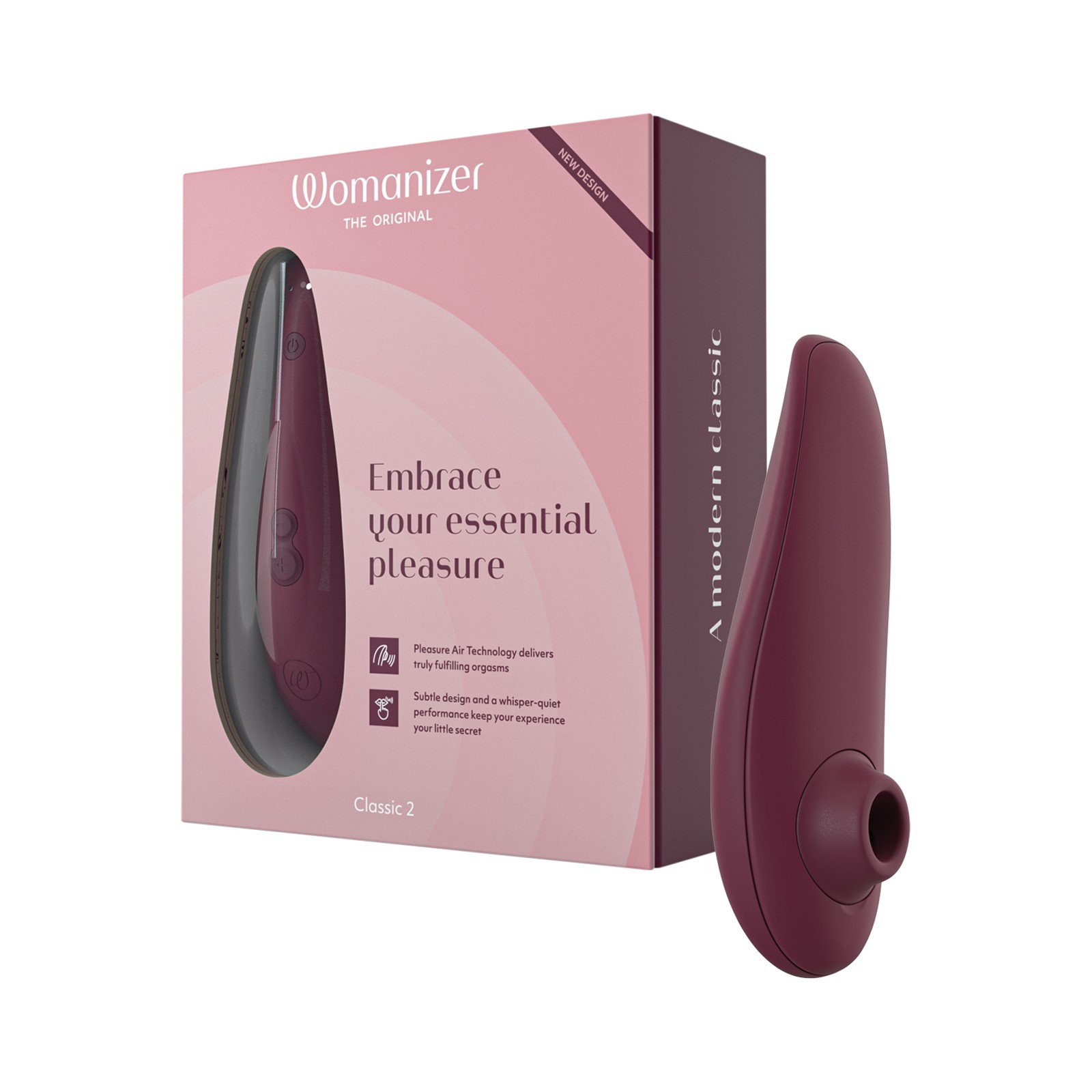 Compra Womanizer Classic 2 Burdeos para Orgasmos Sin Esfuerzo