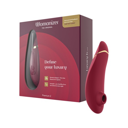 Womanizer Premium 2 Sensational Pleasure - Bordeaux