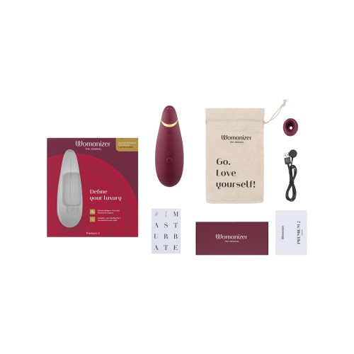 Womanizer Premium 2 Sensational Pleasure - Bordeaux