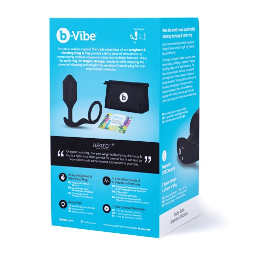 b-Vibe Vibrating Snug Tug XL Black