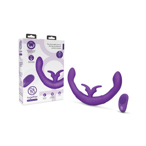 Vibrador de Intimidad Femenina Together con Control Remoto - Púrpura