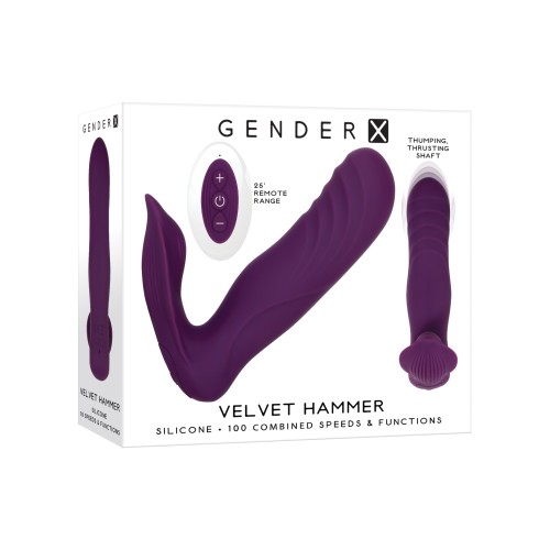 Gender X Velvet Hammer para Estimulación Máxima