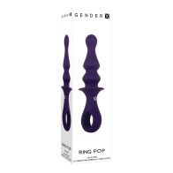 Gender X Purple Ring Pop Vibrator Plug