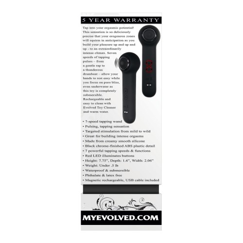 Evolved I Wander Tapping Wand - Black