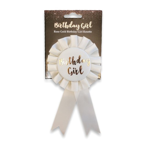 Birthday Girl Badge Rose Gold