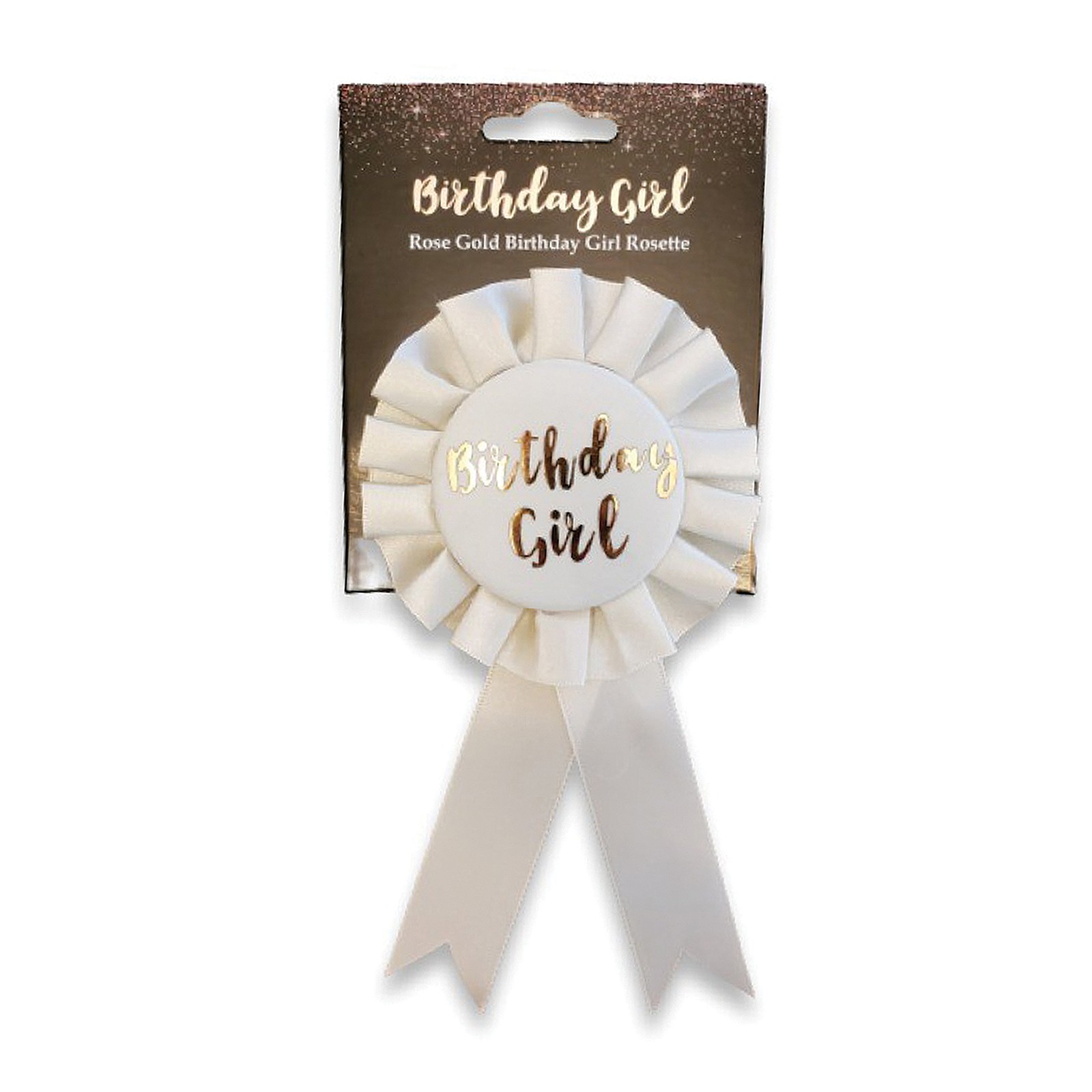 Birthday Girl Badge Rose Gold