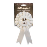 Birthday Girl Badge Rose Gold