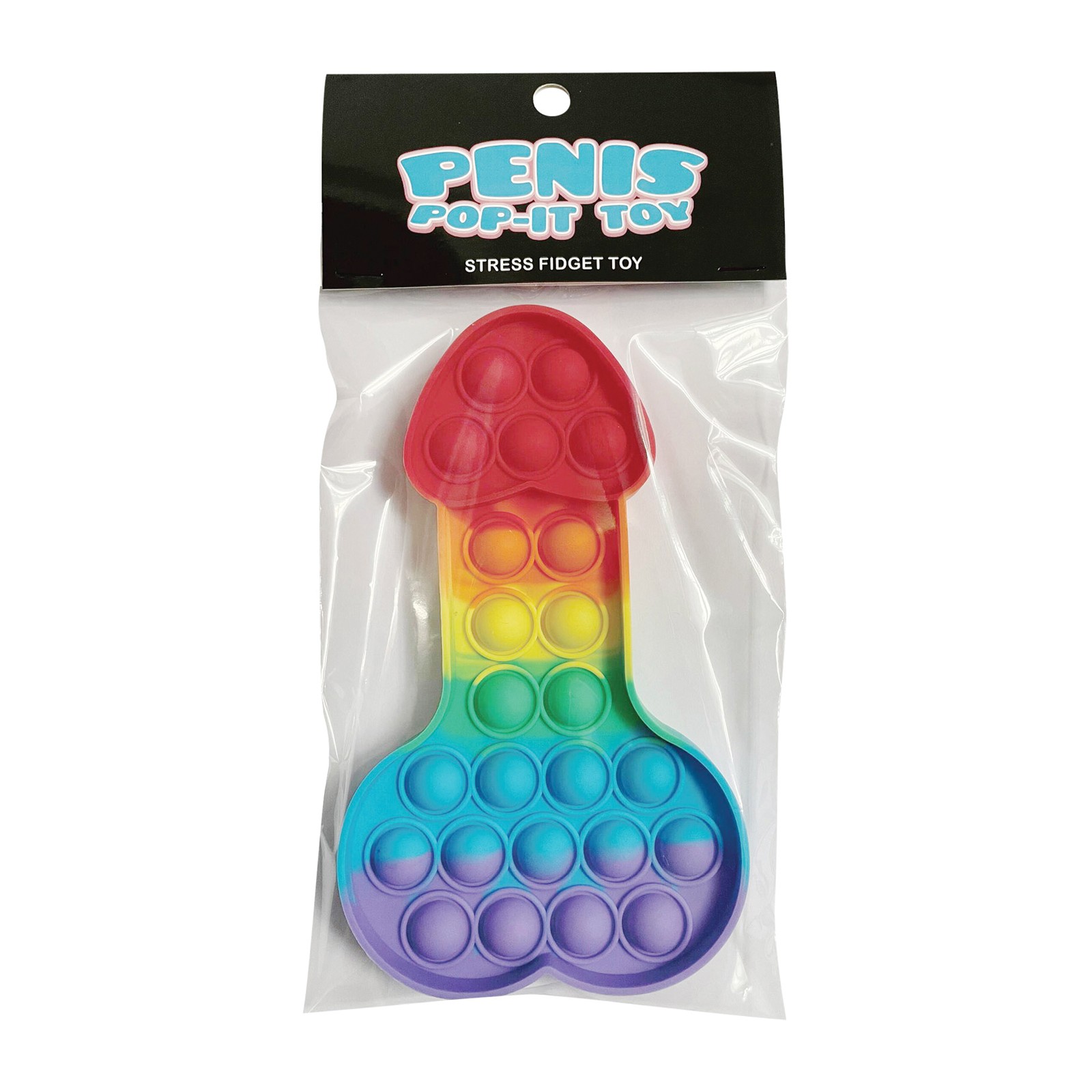 Juguete Fidget en Forma de Pene Multicolor