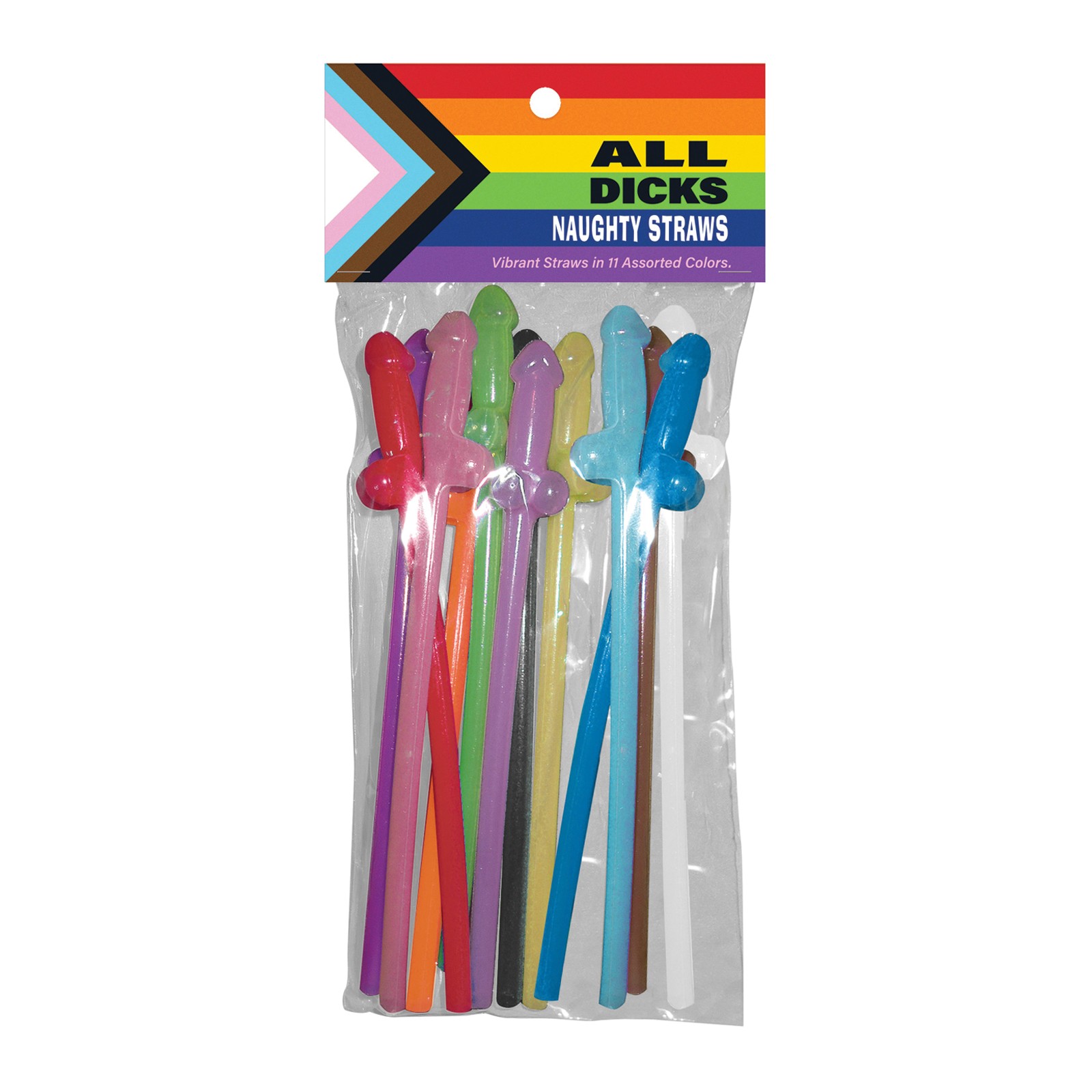 All Dicks Naughty Straws - Pack of 11