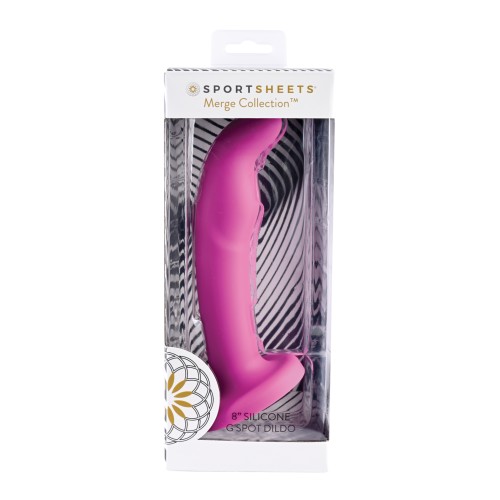 Dildo de Silicona Sportsheets Tana 8" Estimulación G Rosa