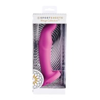 Dildo de Silicona Sportsheets Tana 8" Estimulación G Rosa