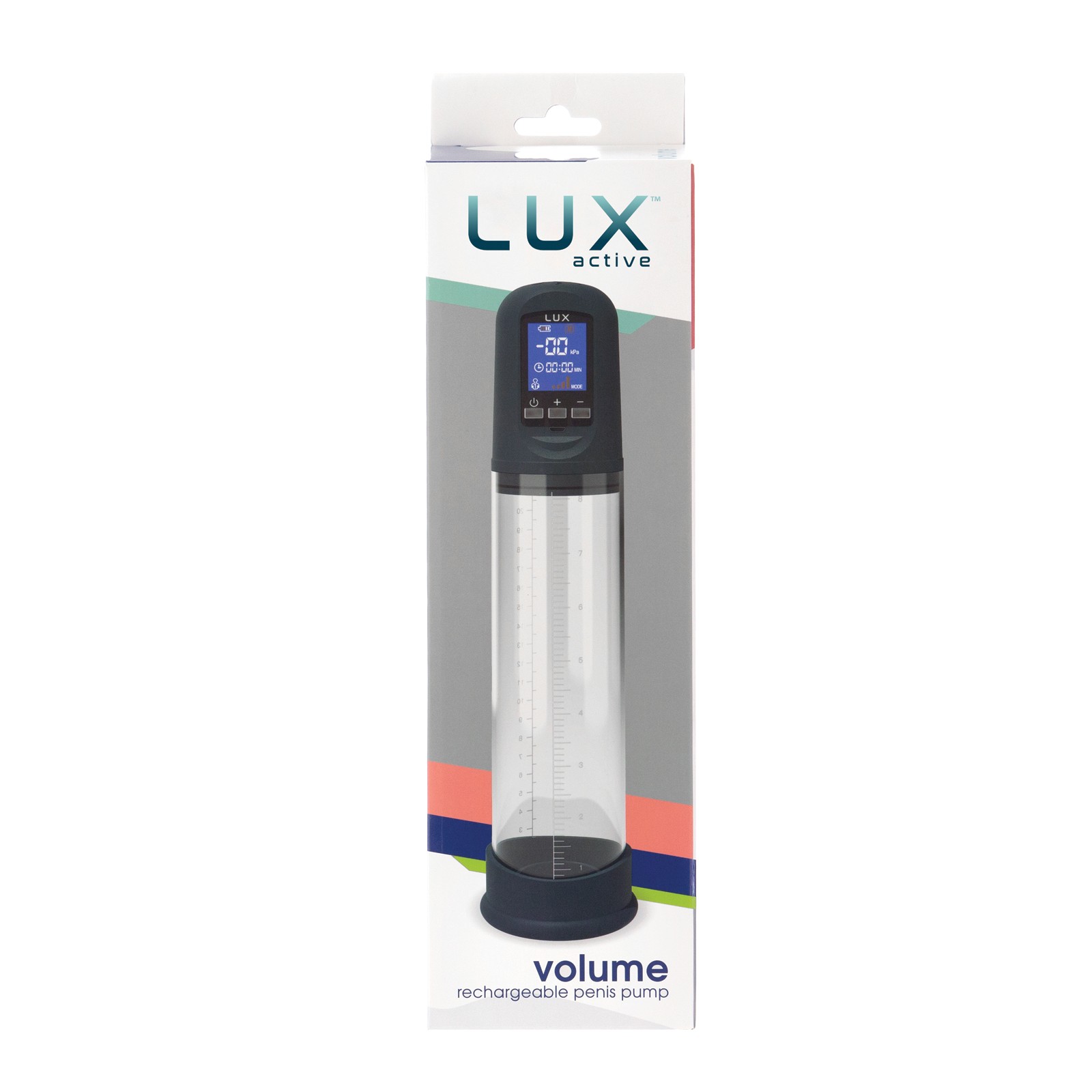 Bomba de Pene Recargable Lux Active Volume Negra