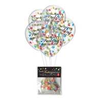 Happy Fucking Birthday Confetti Balloons - Fun Party Decor