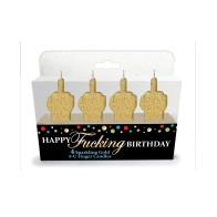 Happy Fucking Birthday FU Candle Set