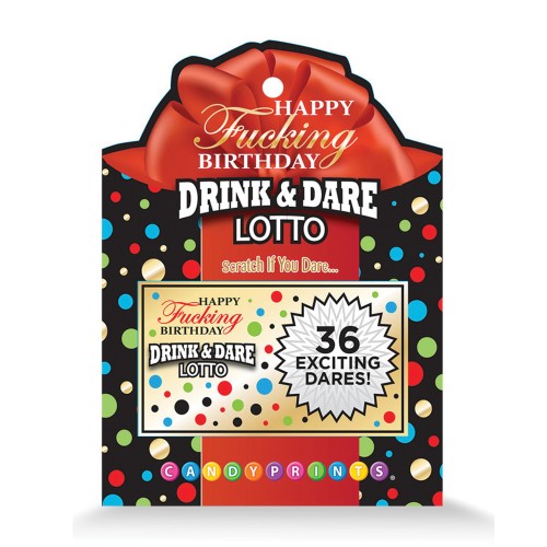 Drink & Dare Birthday Lotto Game - Fun Party Game