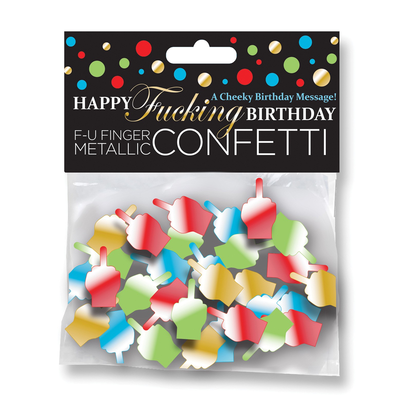 Feliz Cumpleaños FU Confetti Dedo para Fiestas Divertidas