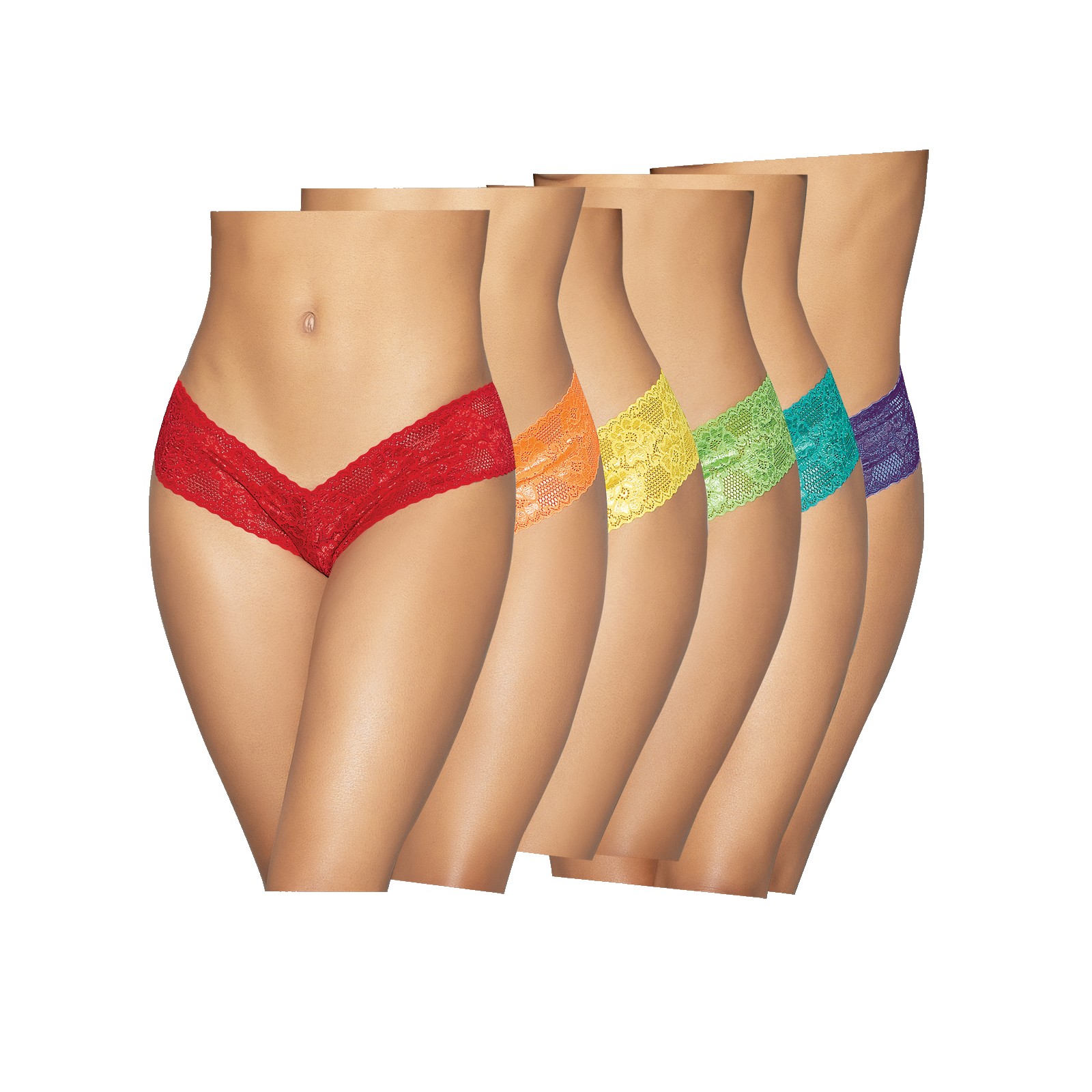 Neon Pride Panty Pack 6 pc