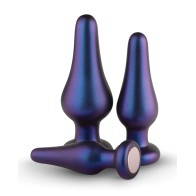 Hueman Comets Purple Butt Plug Set of 3