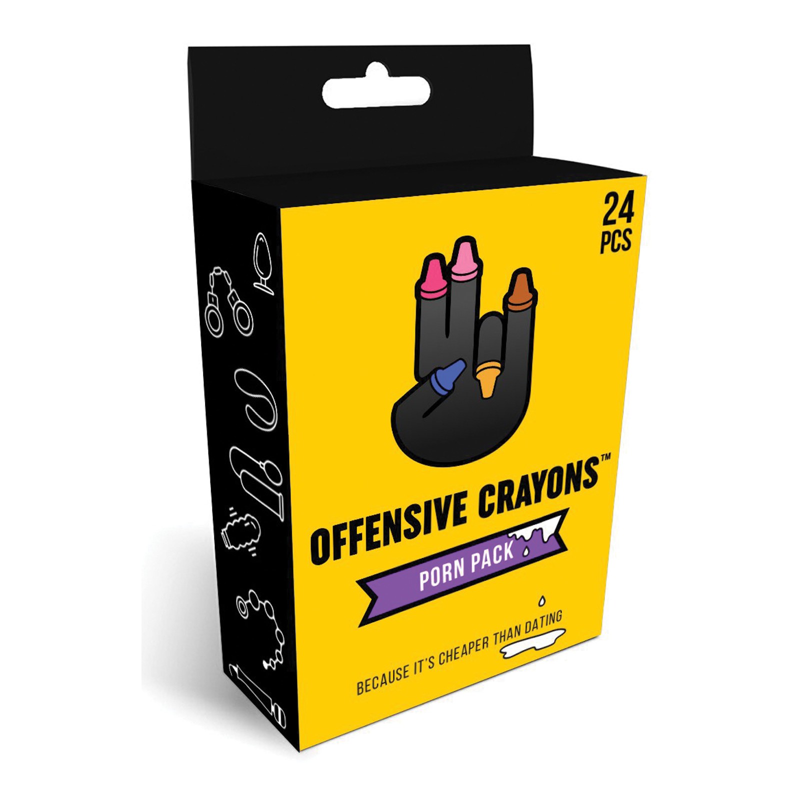 Wood Rocket Offensive Porn Crayons Pack - 24 Crayons