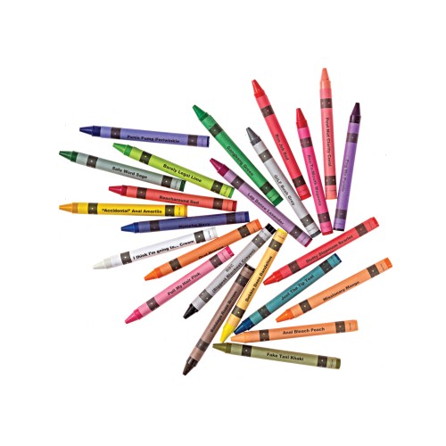 Pack de Crayones Ofensivos para Adultos de Wood Rocket - 24 Crayones