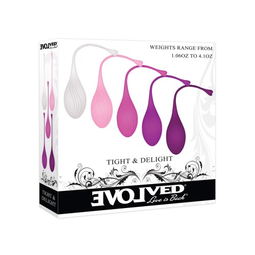 Evolved 5-Piece Weighted Kegel Ball Set - Assorted Colors