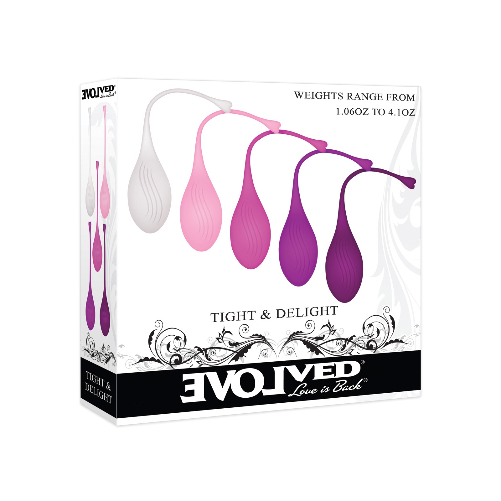 Evolved 5-Piece Weighted Kegel Ball Set - Assorted Colors