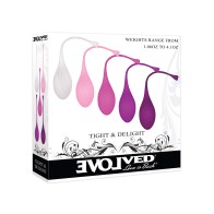 Evolved 5-Piece Weighted Kegel Ball Set - Assorted Colors