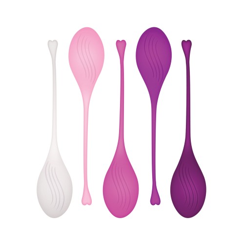 Evolved 5-Piece Weighted Kegel Ball Set - Assorted Colors