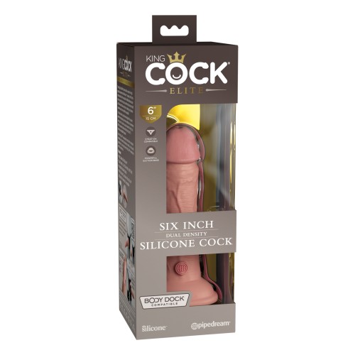 Dildo de Densidad Dual King Cock Elite - 6 Pulgadas