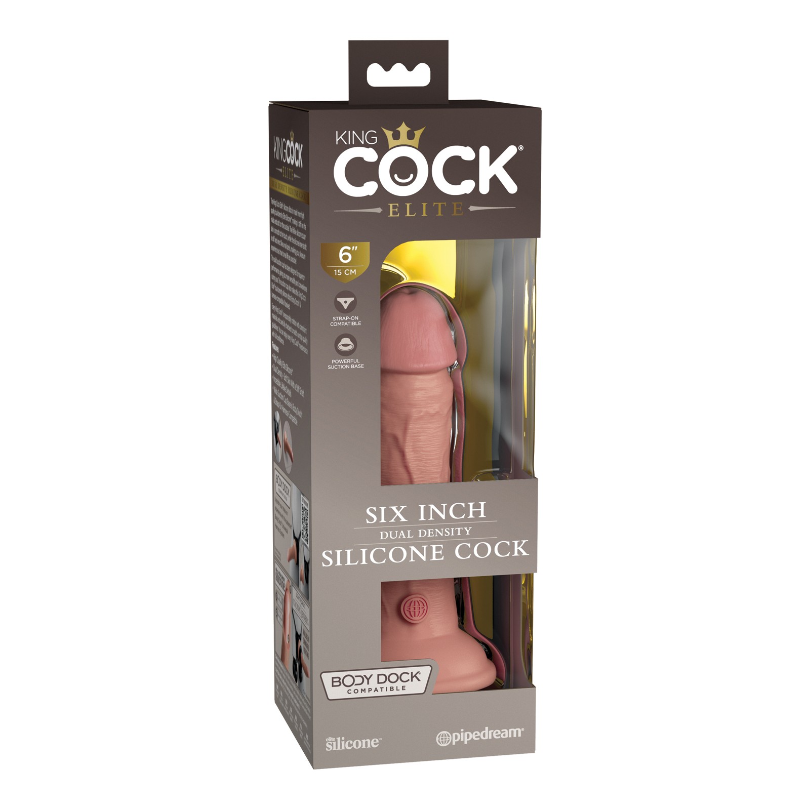 King Cock Elite Dual Density Dildo - 6 Inch