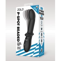 Vibrador Beaded P Spot ZOLO - Negro - Placer Anal