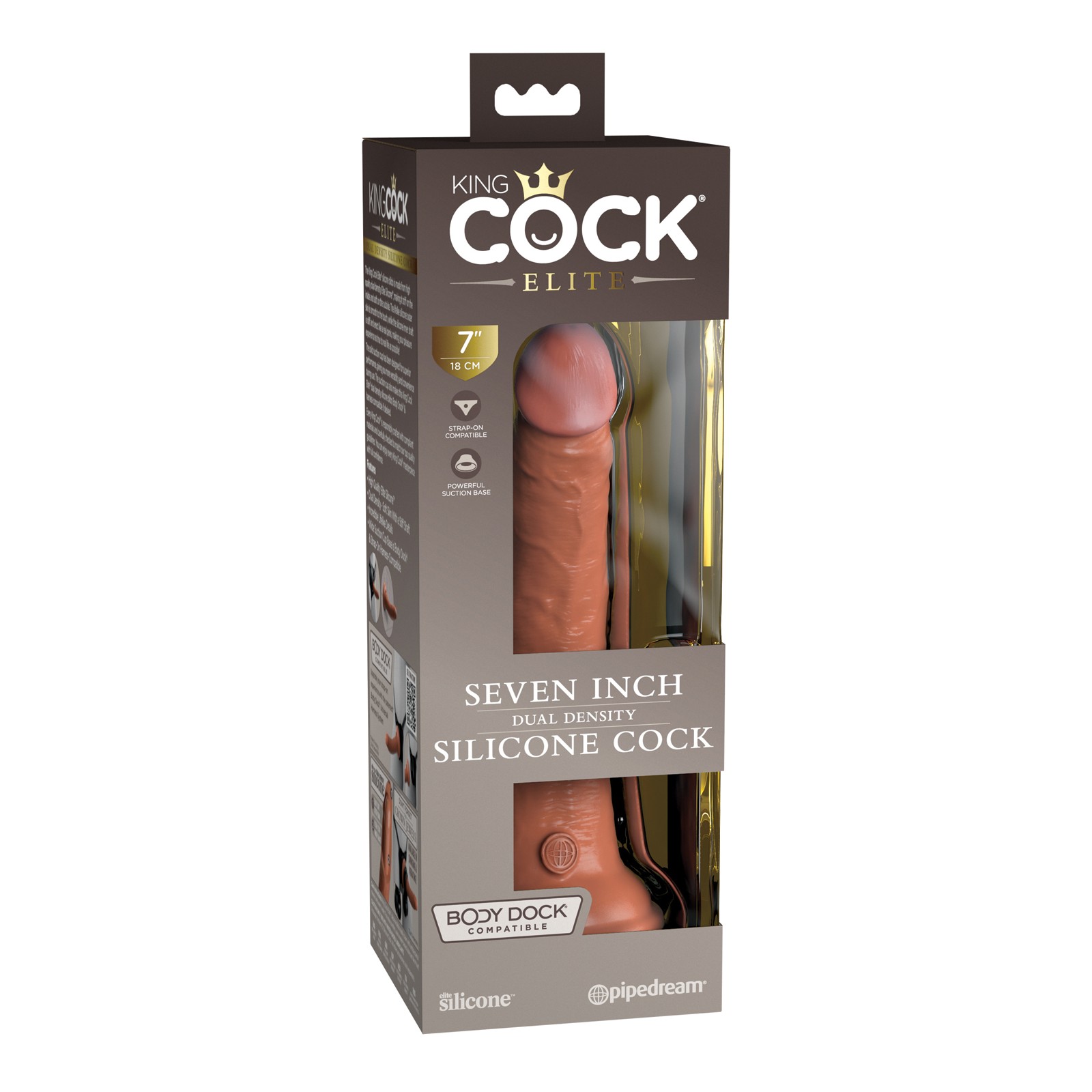 King Cock Elite Dual Density Silicone Cock for Realistic Pleasure