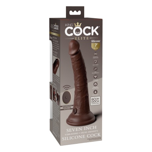 Pene Vibrador King Cock Elite de 7 Pulgadas para el Placer Definitivo