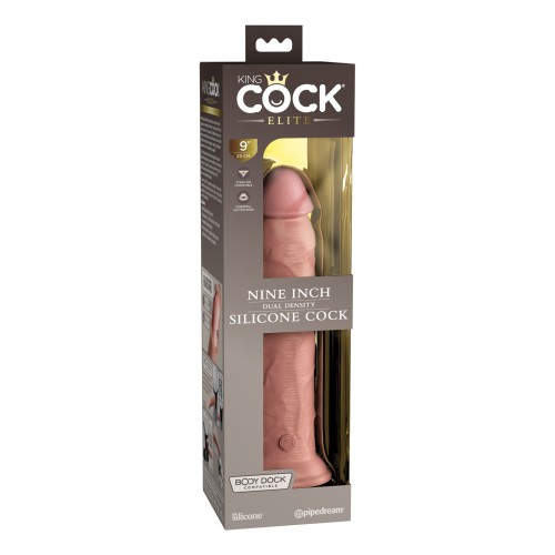 Polla de Silicona King Cock Elite de 9 Pulgadas - Sensación Suprema