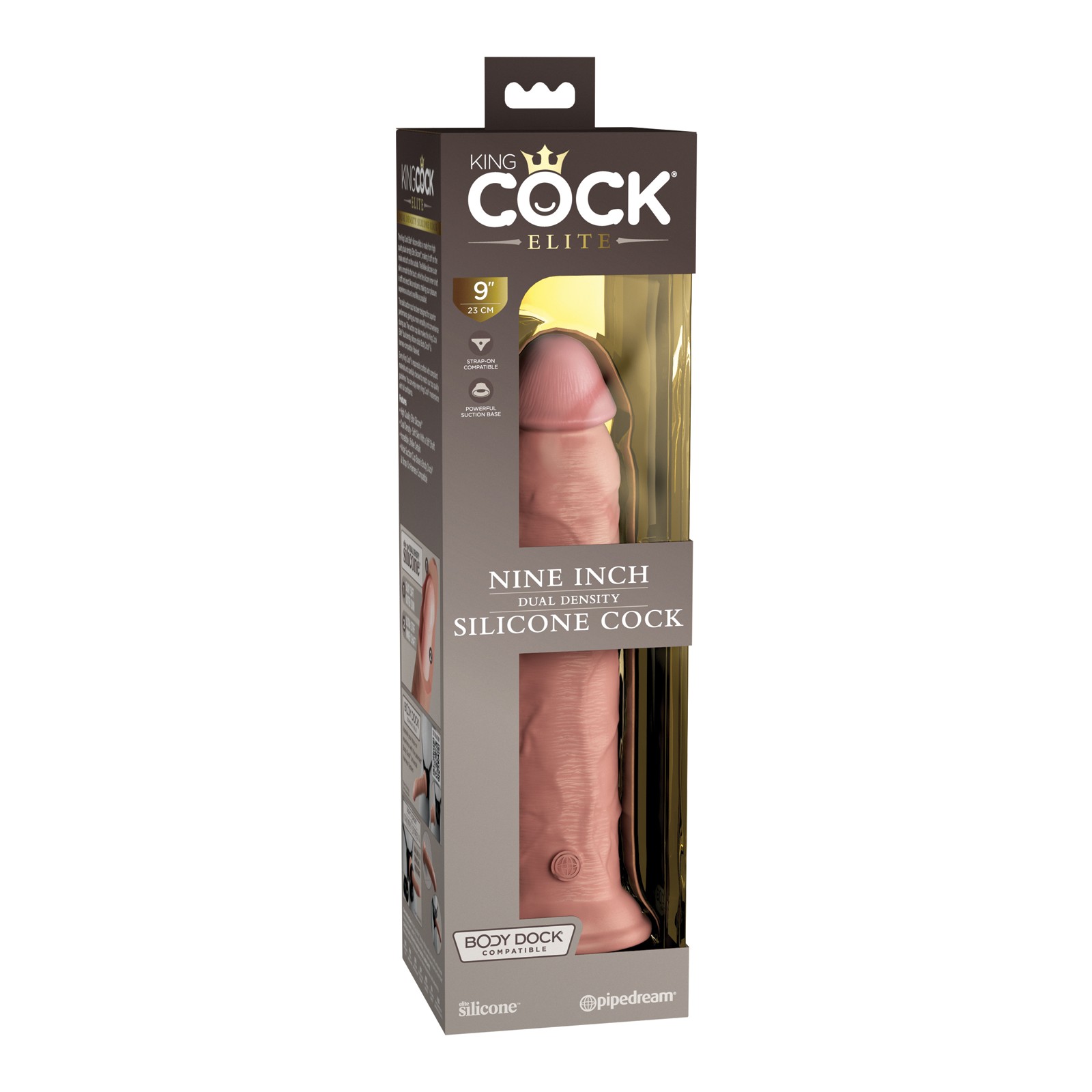 Polla de Silicona King Cock Elite de 9 Pulgadas - Sensación Suprema