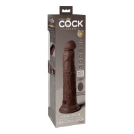 Cock de Silicona Vibrador King Cock Elite 9" Marrón