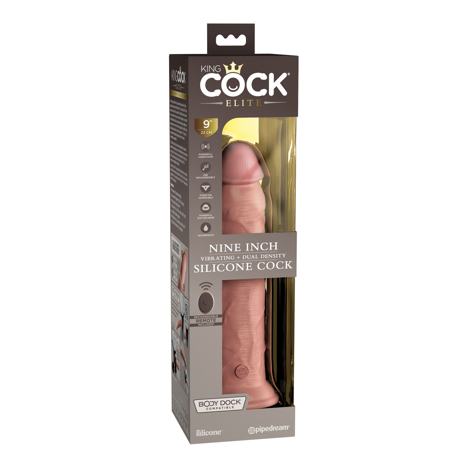 King Cock Elite 9-Inch Silicone Cock - Lifelike Pleasure