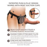 King Cock Elite Comfy Body Dock Strap On Harness Black