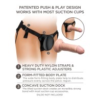 King Cock Elite Beginner's Body Dock Harness Black