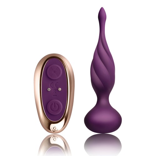 Rocks Off Remote Controlled Anal Plug Purple