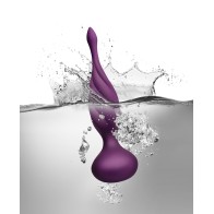 Rocks Off Remote Controlled Anal Plug Purple