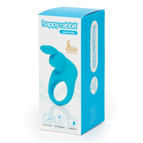 Happy Rabbit Rechargeable Cock Ring in Blue