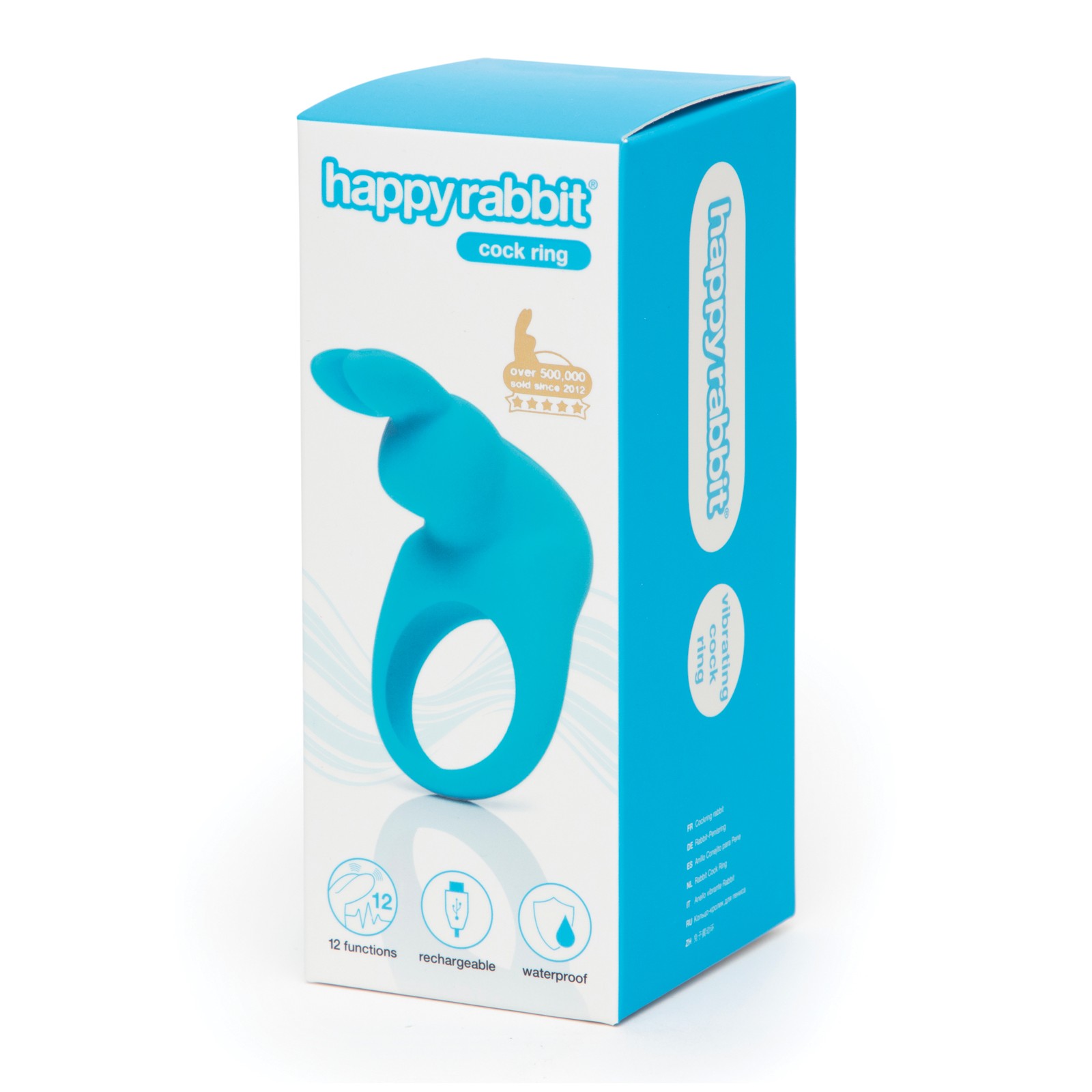 Happy Rabbit Rechargeable Cock Ring in Blue