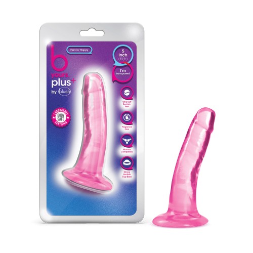 Blush B Yours Plus 5 Inch Hard n' Happy Dildo Pink