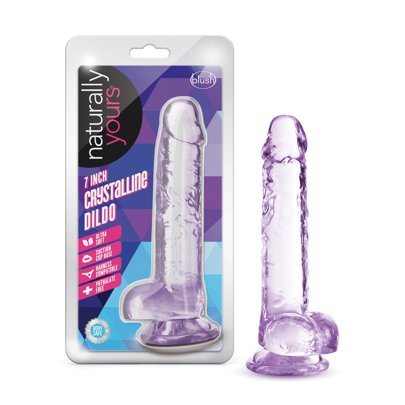 Blush Naturally Yours Crystalline Dildo - Satisfaction Guaranteed