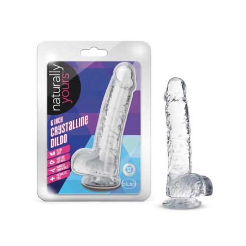 Blush Naturally Yours 6" Crystalline Dildo Diamond