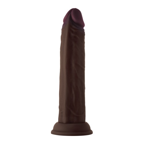 Shaft Model J Flexskin Liquid Silicone Dong - Mahogany