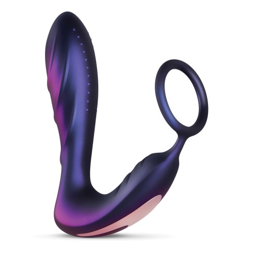 Hueman Black Hole Anal Vibrator with Cock Ring Purple