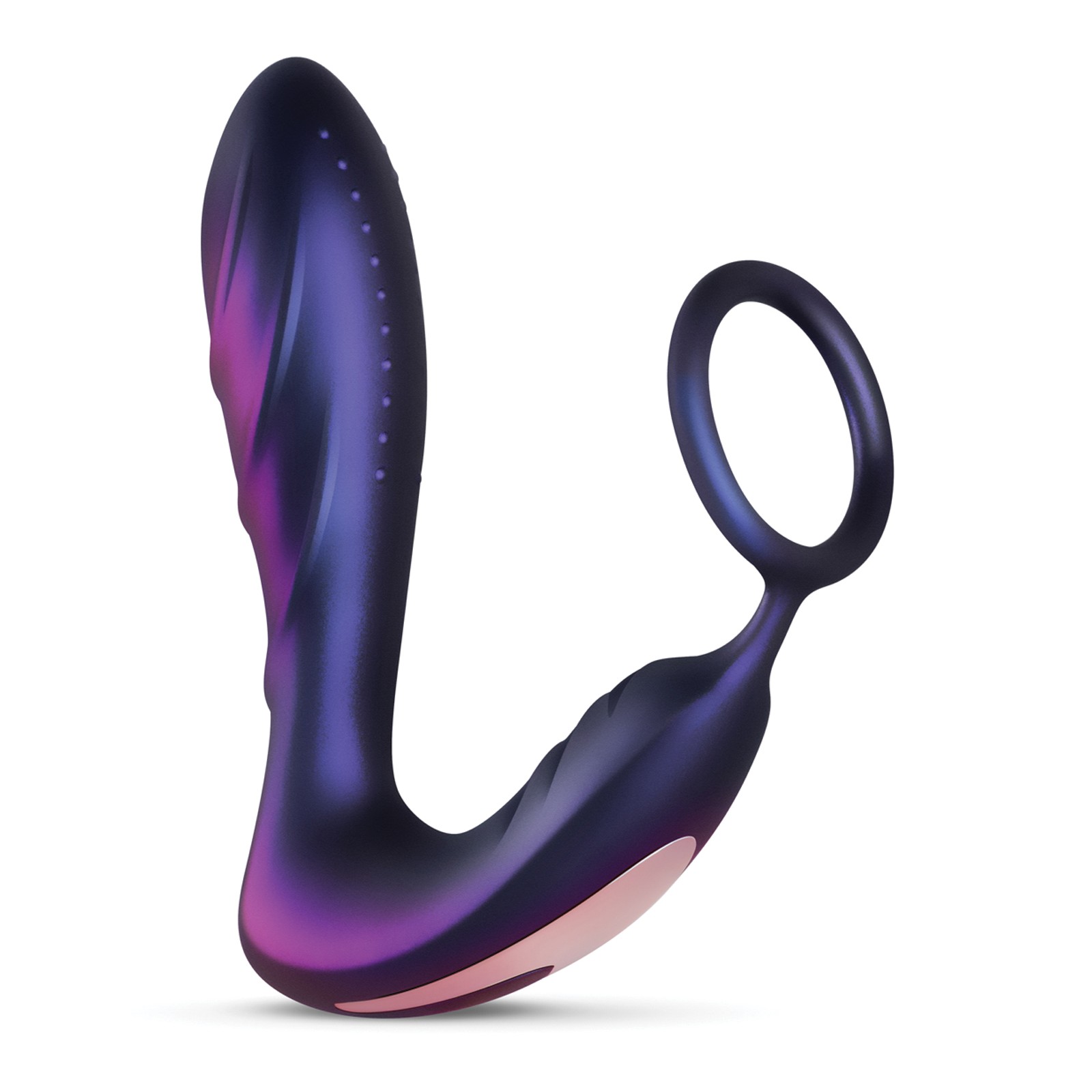 Vibrador Anal Hueman Black Hole con Anillo para Pene Púrpura