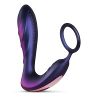 Vibrador Anal Hueman Black Hole con Anillo para Pene Púrpura